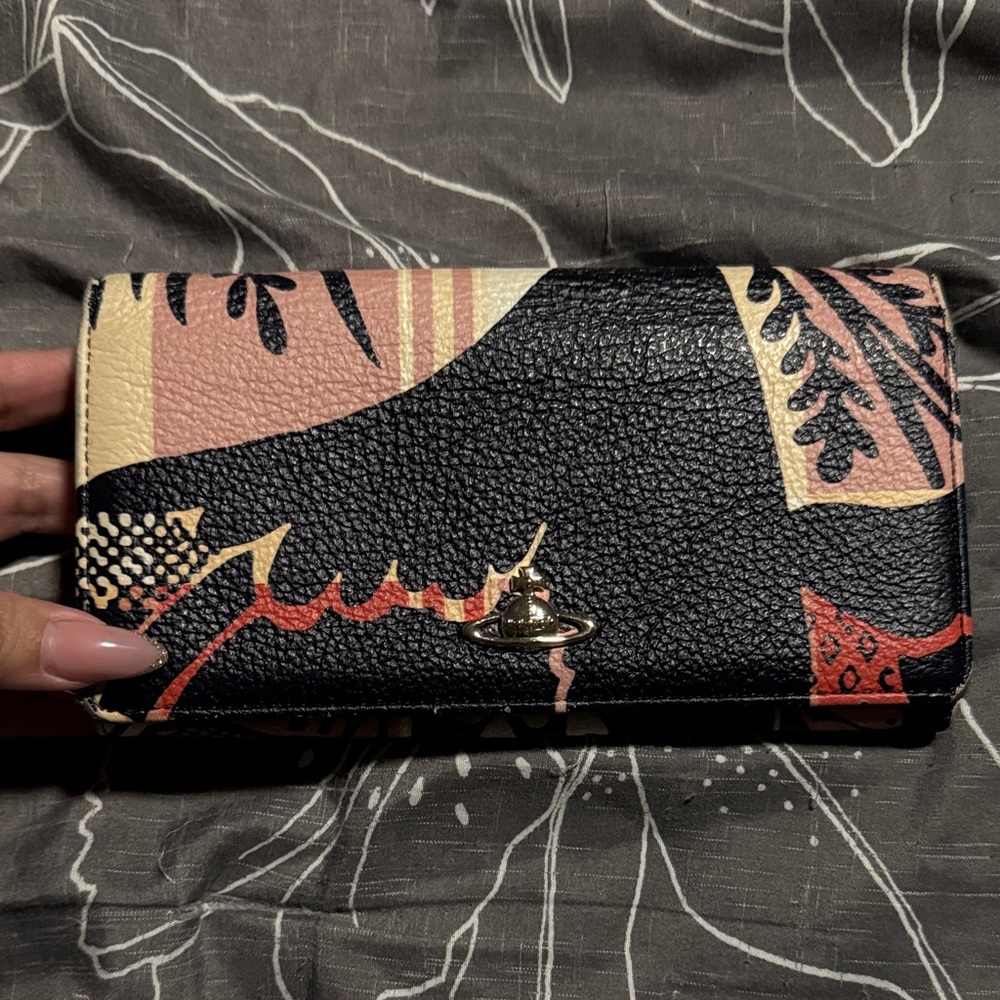 Vivienne Westwood Black and Red Patterned Wallet